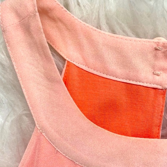 Daniel Cremieux Color Block Orange & White Stripe Maxi Dress - Picture 7 of 12